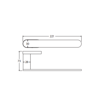 Empire Slim Hand Towel Holder