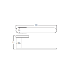 Empire Slim Hand Towel Holder