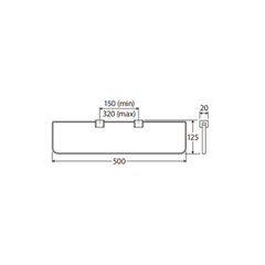 Shower Shelf - 500mm