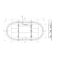 LED Bondi Shaving Cabinet Natural Oak - Multiple Sizes Available