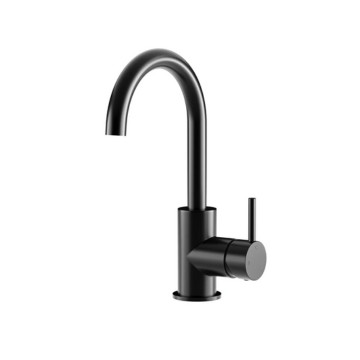 Meir - Round Gooseneck Basin Mixer with Cold Start
