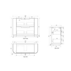 Curva Freestanding 1200mm