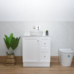 George 750mm Hampton Shaker Style Freestanding Bathroom Vanity