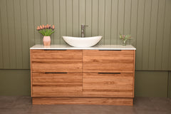 OXFORD TIMBER VANEER 1200MM FREESTANDING BATHROOM VANITY