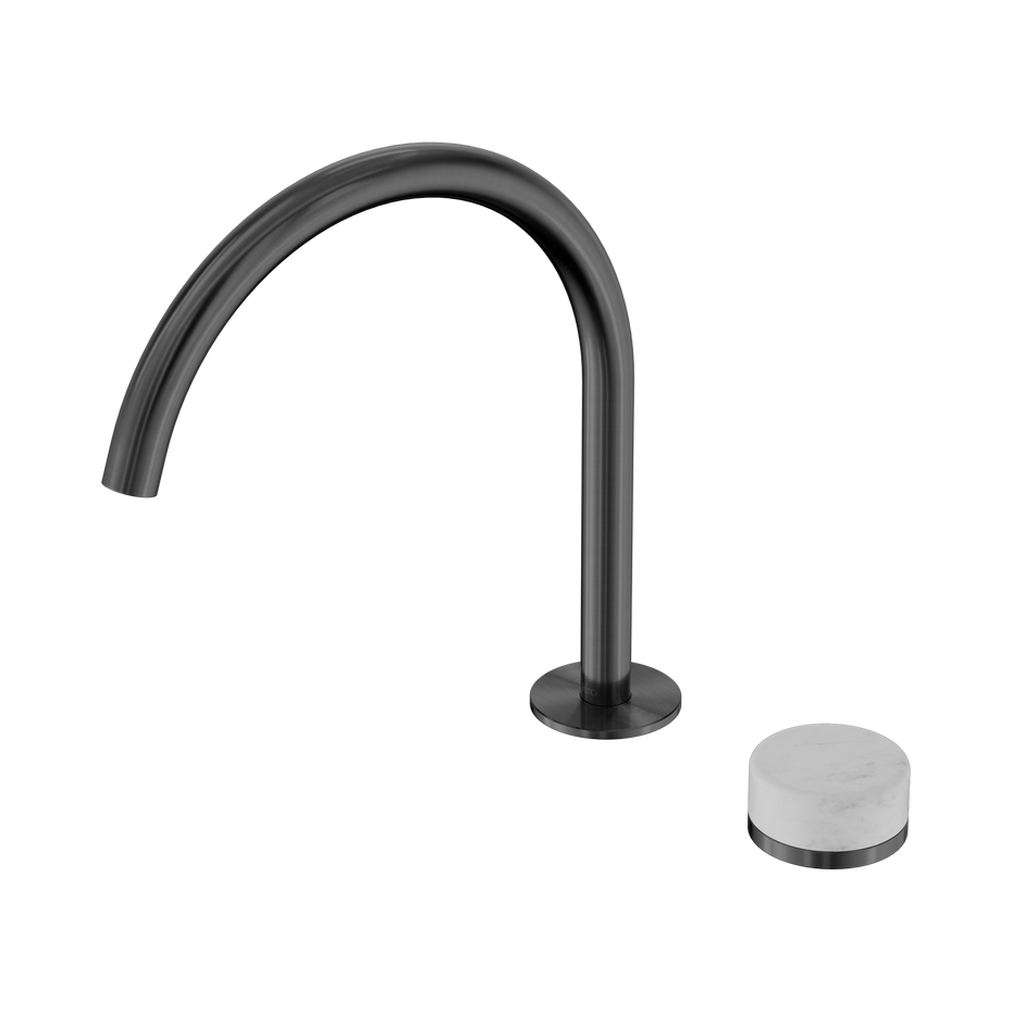 Serenity Progressive Bath/Kitchen Mixer Arc Spout With Carrara Handle