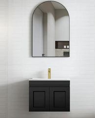 Hampton Mark II 600mm Satin Black Wall Hung Vanity