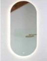 LED Milano Pill Shaped Backlit Mirror - 100x500x30MM