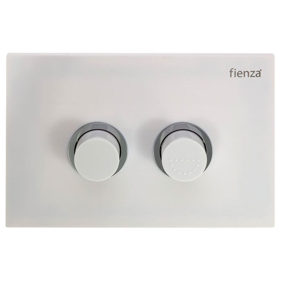 Isabella Care Wall-Faced Toilet Suite (Pan & Seat + R&T In-Wall Cistern + Care Raised White Flush Buttons)