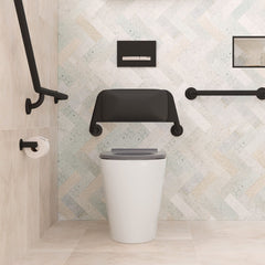 Isabella Care Wall-Faced Toilet Suite (Pan & Seat + R&T In-Wall Cistern + Care Raised White Flush Buttons)