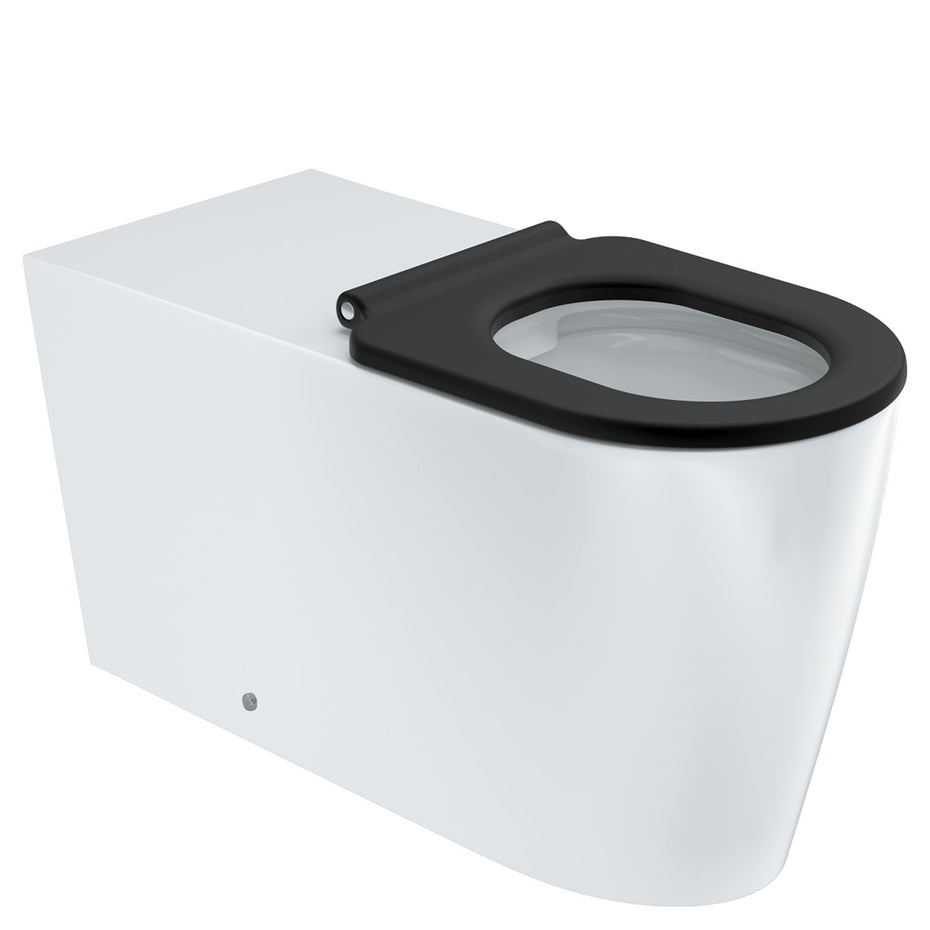Isabella Care Wall-Faced Toilet Suite (Pan & Seat + R&T In-Wall Cistern + Care Raised White Flush Buttons)