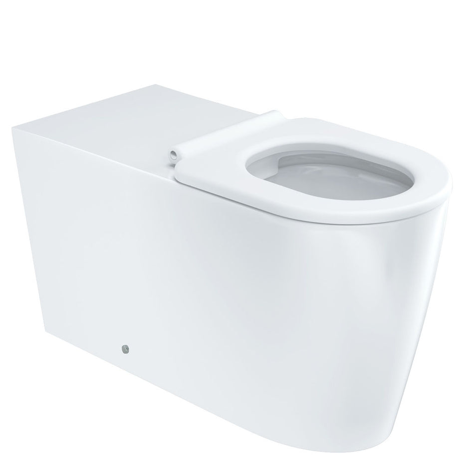 Isabella Care Wall-Faced Toilet Suite (Pan & Seat + R&T In-Wall Cistern + Care Raised White Flush Buttons)