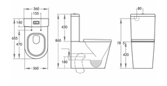 KDK Vivid Toilet Suite - Tornado Flush