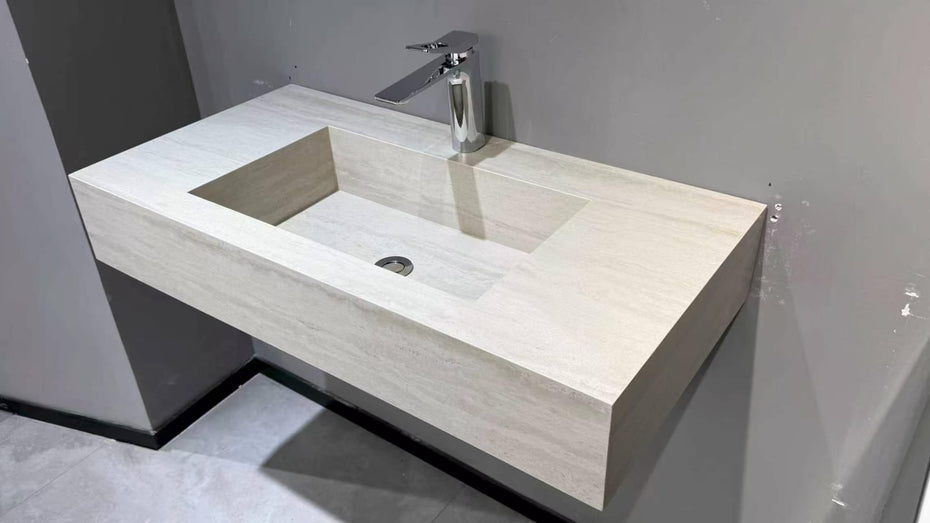 Laurant Travertine finish Wall Hung Wall Hung Vanity basin top 900mm
