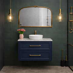 Lily Wall Hung Bathroom Vanity in ANY COLOUR - ALL SIZES