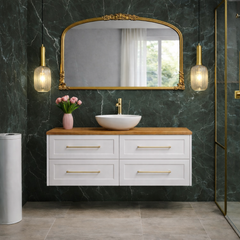 Lily Wall Hung 1200mm Hampton Shaker Style Bathroom Vanity