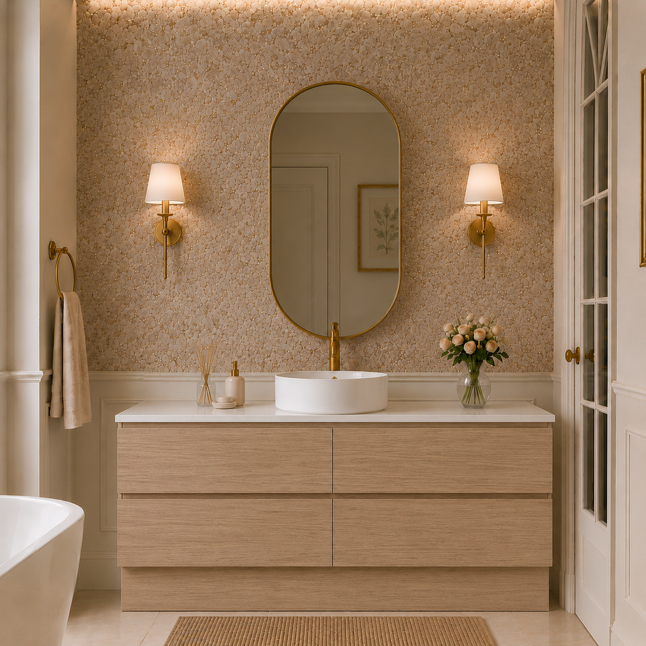 London Freestanding 1500mm Single Basin Bathroom Vanity - Oak