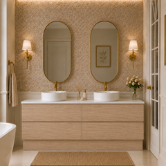 1800mm freestanding oak vanity