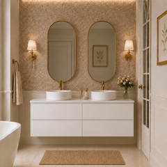 1500mm white wall hung vanity