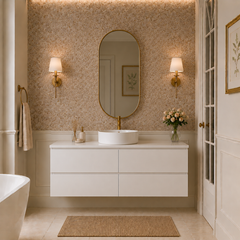 1500mm white wall hung vanity