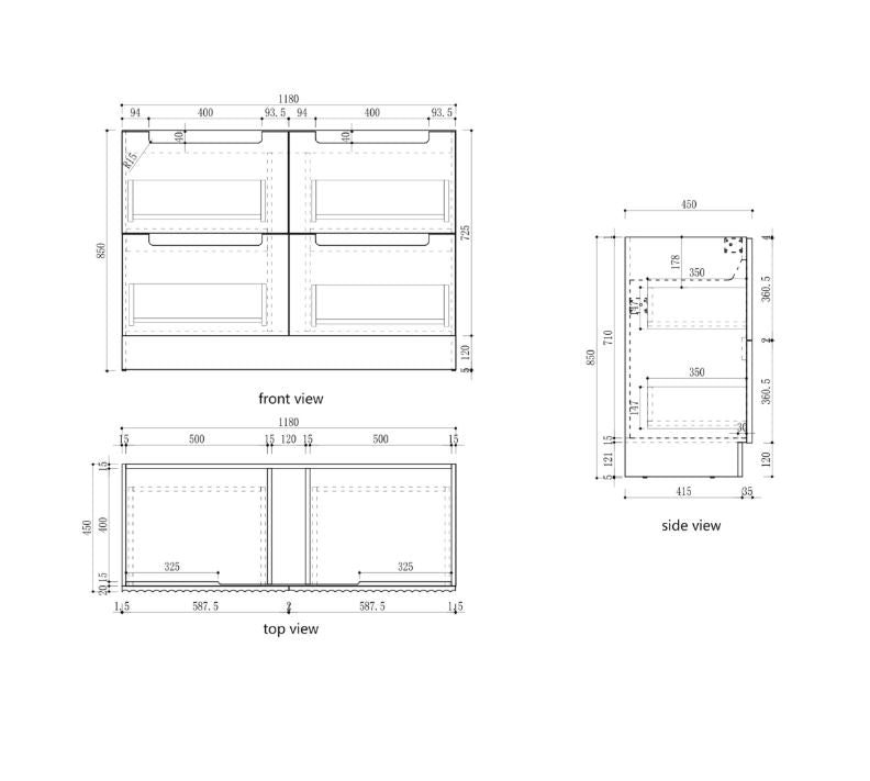 Lovina Floor Standing Vanity - 1200mm