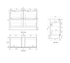 Lovina Floor Standing Vanity - 1200mm