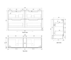 Lovina Floor Standing Vanity - 1500mm