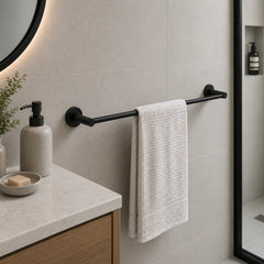Luna 600/750mm Single Towel Rail