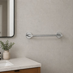 Bathroom with a Towel Holder bar mounted on the wall.