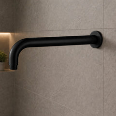Luna Shower Arm - 400mm Matte Black