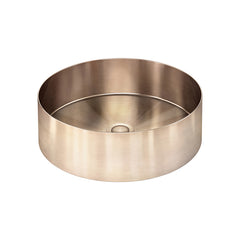 Steel Round Bathroom Basin 380 x 110 PVD