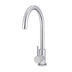 Round Gooseneck Kitchen Mixer Tap