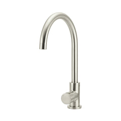 Round Pinless Gooseneck Kitchen Mixer Tap