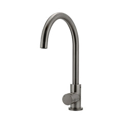 Round Pinless Gooseneck Kitchen Mixer Tap