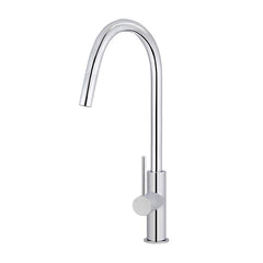 Round Pinless Gooseneck Kitchen Mixer Tap