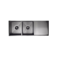 Kitchen Sink Double Bowl & Drainboard 1160 x 440
