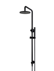 Round Combination Shower Rail 200mm Rose, Single Function Hand Shower