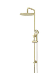 Round Combination Shower Rail 300mm Rose, Three Function Hand Shower