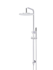 Round Combination Shower Rail 300mm Rose, Single Function Hand Shower