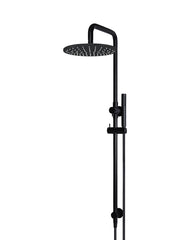 Round Combination Shower Rail 300mm Rose, Single Function Hand Shower