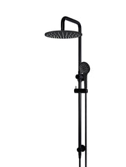 Round Combination Shower Rail 300mm Rose, Three Function Hand Shower