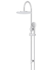 Round Combination Shower Rail 300mm Rose, Three Function Hand Shower