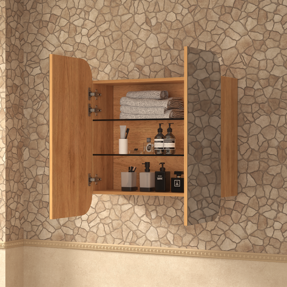 Modena Shaving Cabinet - Available in White or TImber