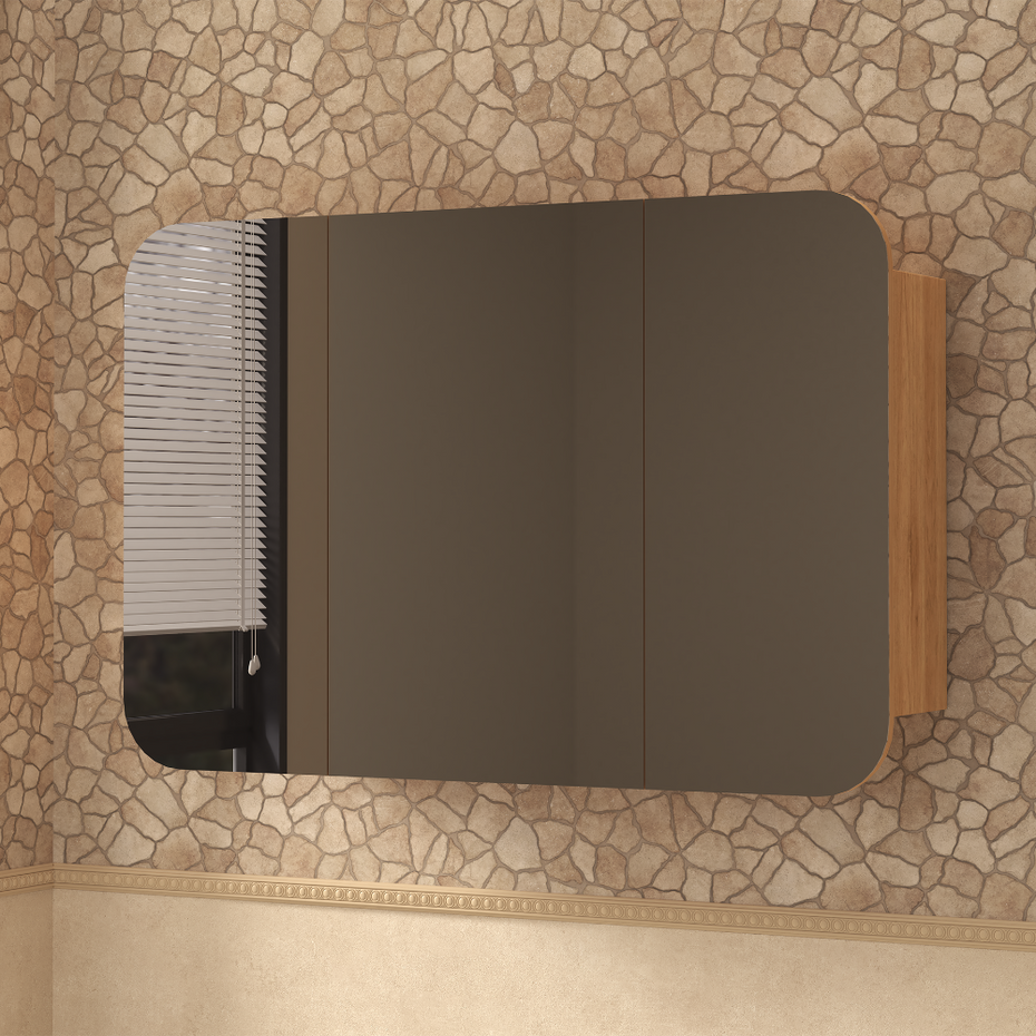 Modena Shaving Cabinet - Available in White or TImber