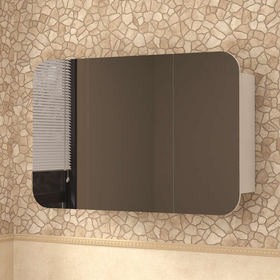 Modena Shaving Cabinet - Available in White or TImber