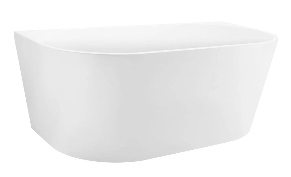 Jade Back to Wall Bath - Gloss/Matte White