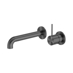 Mecca Wall Basin/Bath Mixer Separate Back Plate Handle Up 120mm
