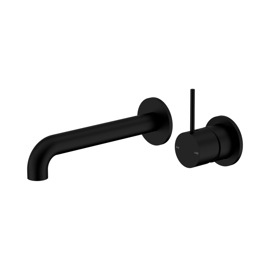 Mecca Wall Basin/Bath Mixer Separate Back Plate Handle Up 120mm