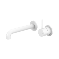 Mecca Wall Basin/Bath Mixer Separate Back Plate Handle Up 120mm