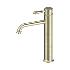 York Straight Tall Basin Mixer With Metal Lever