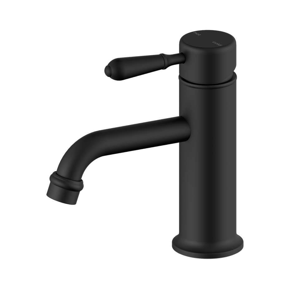 York Straight Basin Mixer With Metal Lever